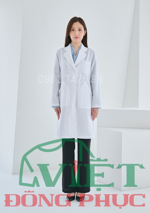 May áo choàng blouse bác sĩ theo yêu cầu, chuyên nghiệp